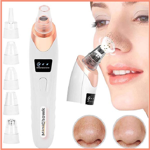 5-in-1 Blackhead remover, blackhead remover machine, derma suction, pimple acne remover.