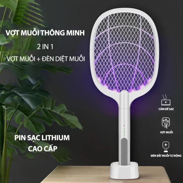 100% imported DAWLINK 2in1 Rechargeable mosquito killer racket 2 in 1 and night lamp Mosqutio
