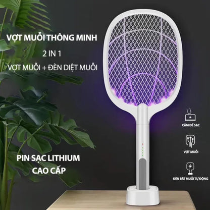 100% imported DAWLINK 2in1 Rechargeable mosquito killer racket 2 in 1 and night lamp Mosqutio
