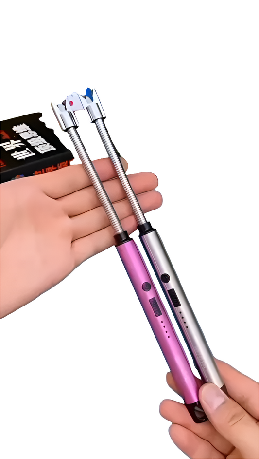 New USB Rechargeable Electric Arc Lighter, Flameless Kitchen Lighter, Plasma Arc to Light Candle, Windproof/Candle Lighter.
