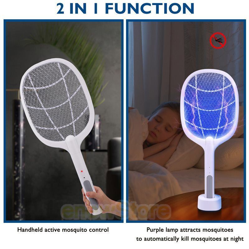 100% imported DAWLINK 2in1 Rechargeable mosquito killer racket 2 in 1 and night lamp Mosqutio